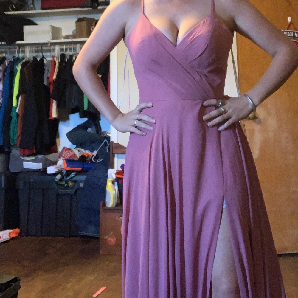 Bridesmaids/formal dress, corset back size medium